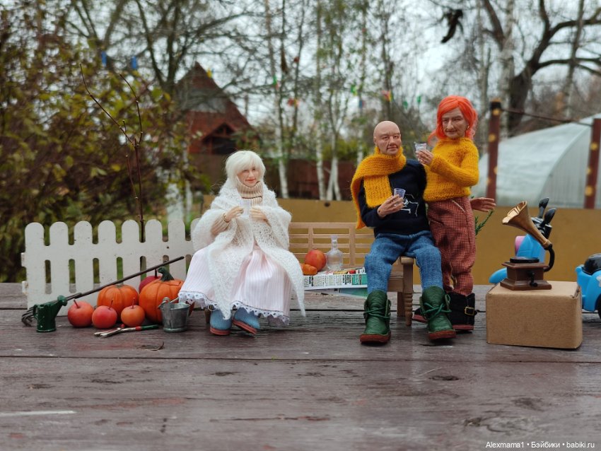 Дачные посиделки — Домашние фото авторских кукол: личные коллекции