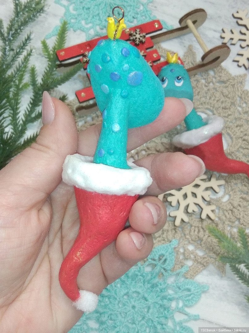 Ёлочные змейки — Лепка авторских игрушек и папье