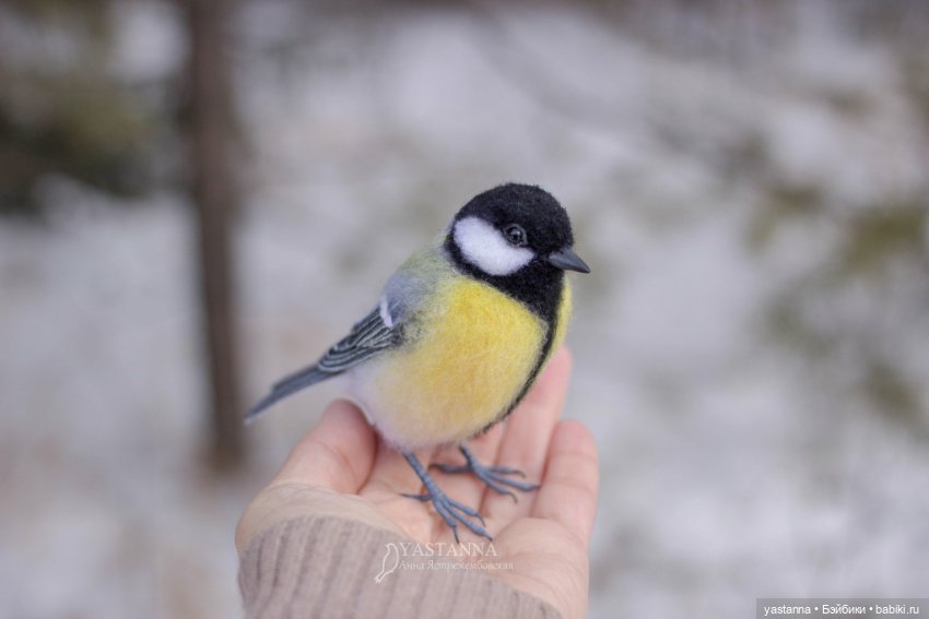 Птички — Валяные игрушки из шерсти: сухое валяние (фото 9)