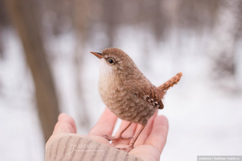 Птички — Валяные игрушки из шерсти: сухое валяние
