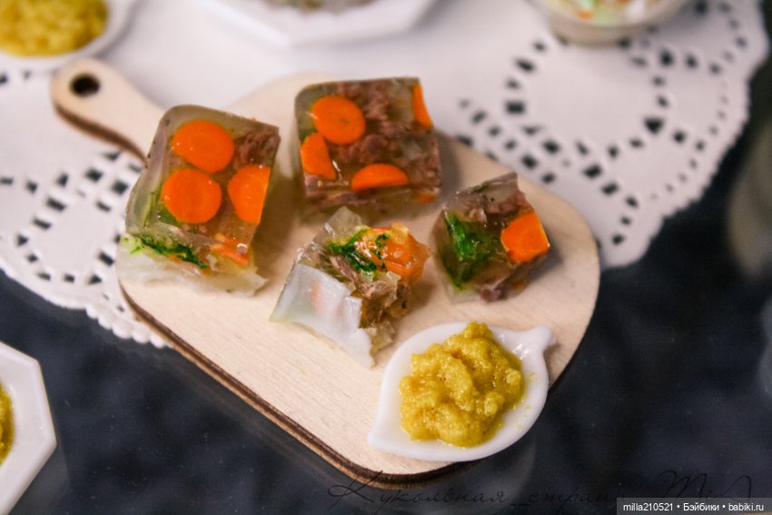 Холодец — Кукольная миниатюра своими руками: еда