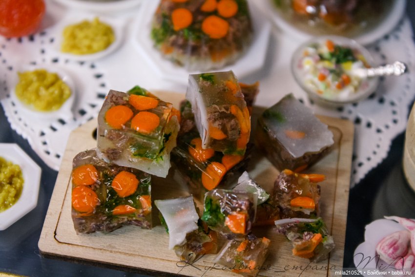 Холодец — Кукольная миниатюра своими руками: еда (фото 9)