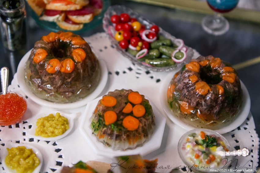 Холодец — Кукольная миниатюра своими руками: еда (фото 8)