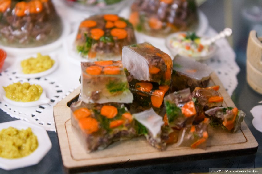 Холодец — Кукольная миниатюра своими руками: еда (фото 6)