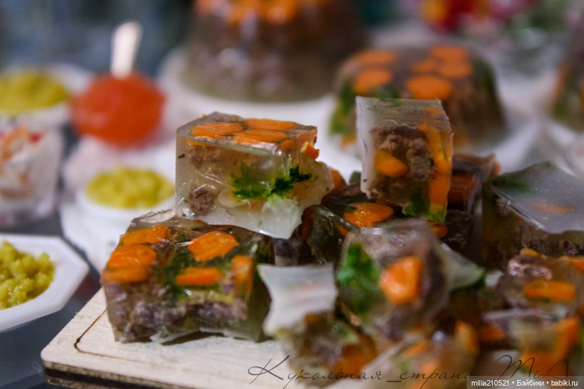 Холодец — Кукольная миниатюра своими руками: еда
