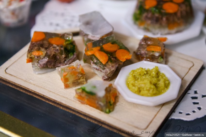 Холодец — Кукольная миниатюра своими руками: еда