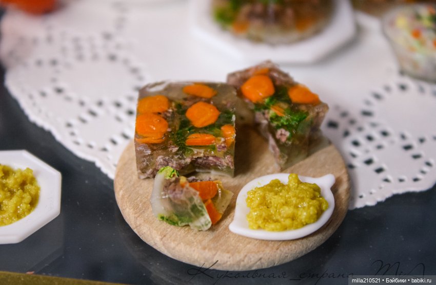 Холодец — Кукольная миниатюра своими руками: еда