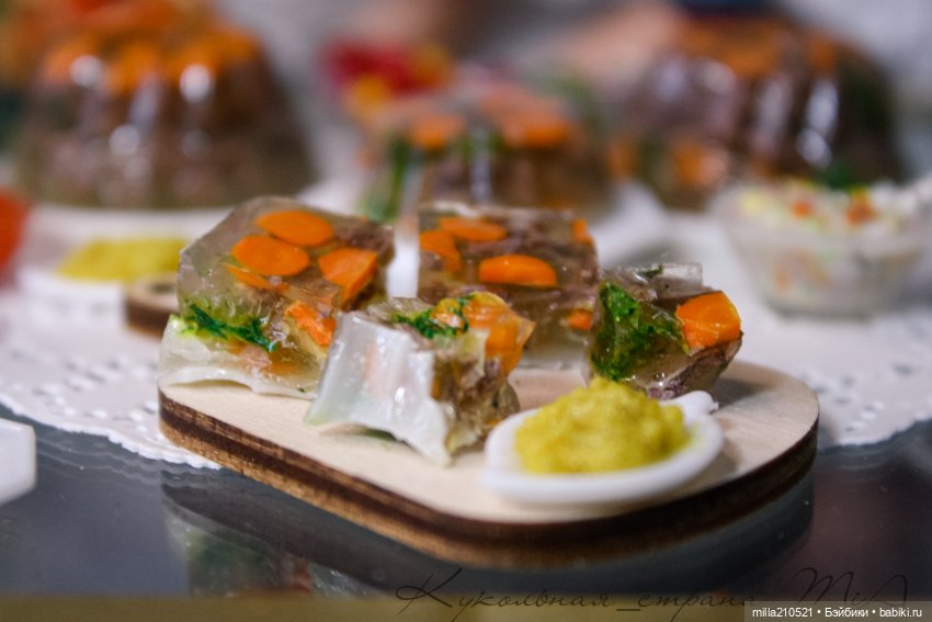 Холодец — Кукольная миниатюра своими руками: еда