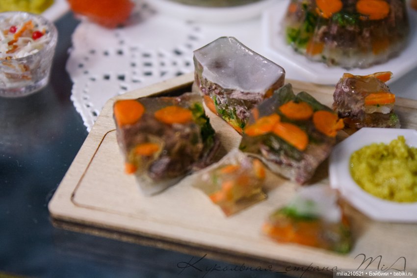 Холодец — Кукольная миниатюра своими руками: еда