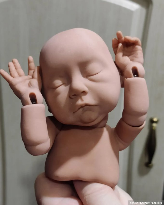 Новенький малыш — Авторские шарнирные куклы своими руками: лепка (фото 5)