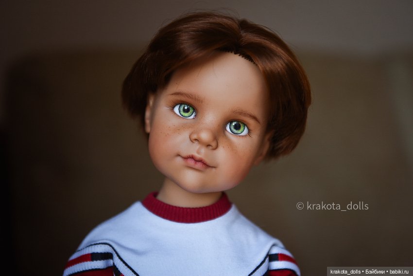 Артёмка. Ооак Ханны Готц — ООАК и кастом кукол Gotz (Готц): перерисовка (фото 5)