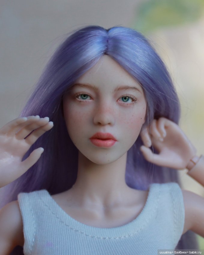 ООАК моего авторства голова 1/6 Супер Дак SET046 со вставными глазами 🌸