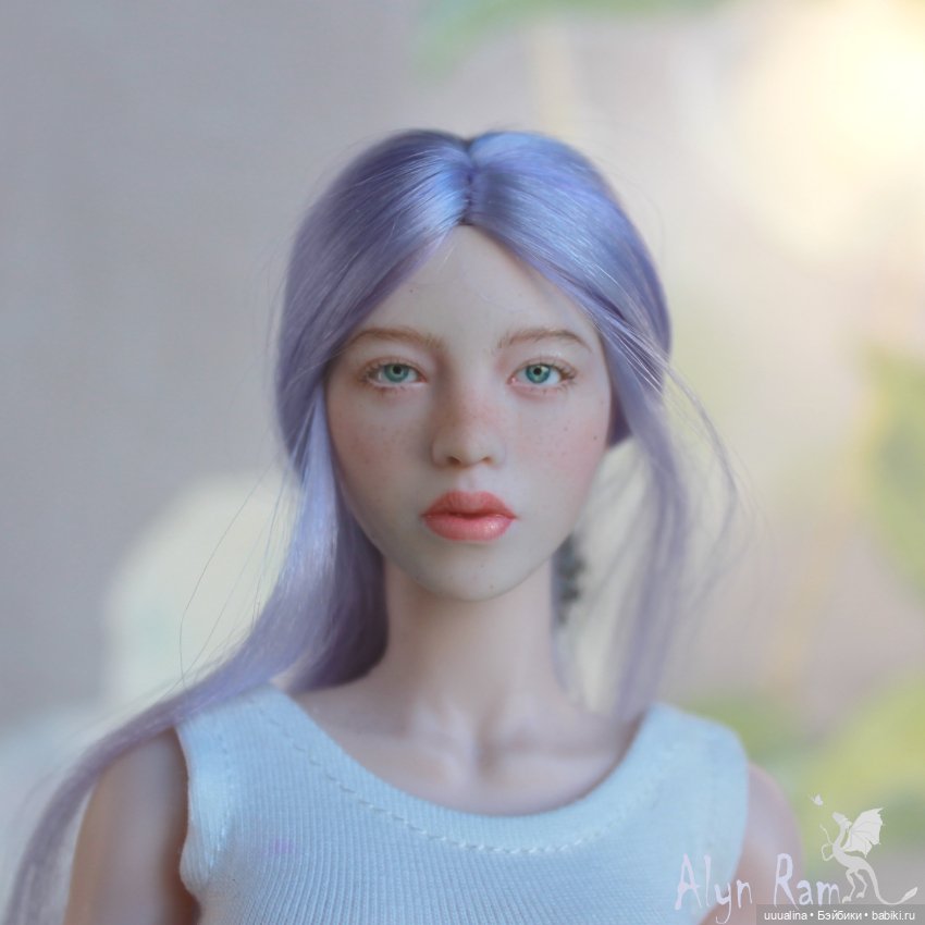 ООАК моего авторства голова 1/6 Супер Дак SET046 со вставными глазами 🌸 (фото 6)