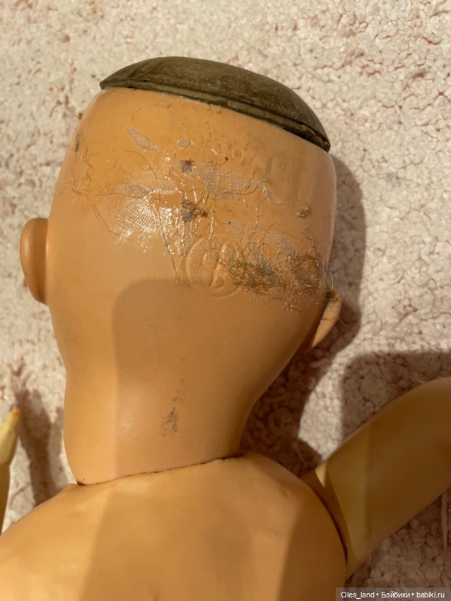 Косметический ремонт антикварной куклы SP (фото 10)