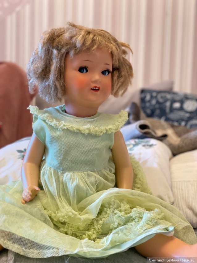 Косметический ремонт антикварной куклы SP (фото 2)