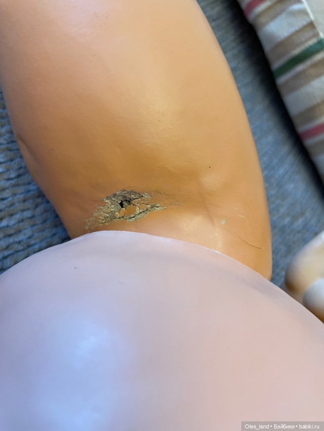 Косметический ремонт антикварной куклы SP (фото 8)