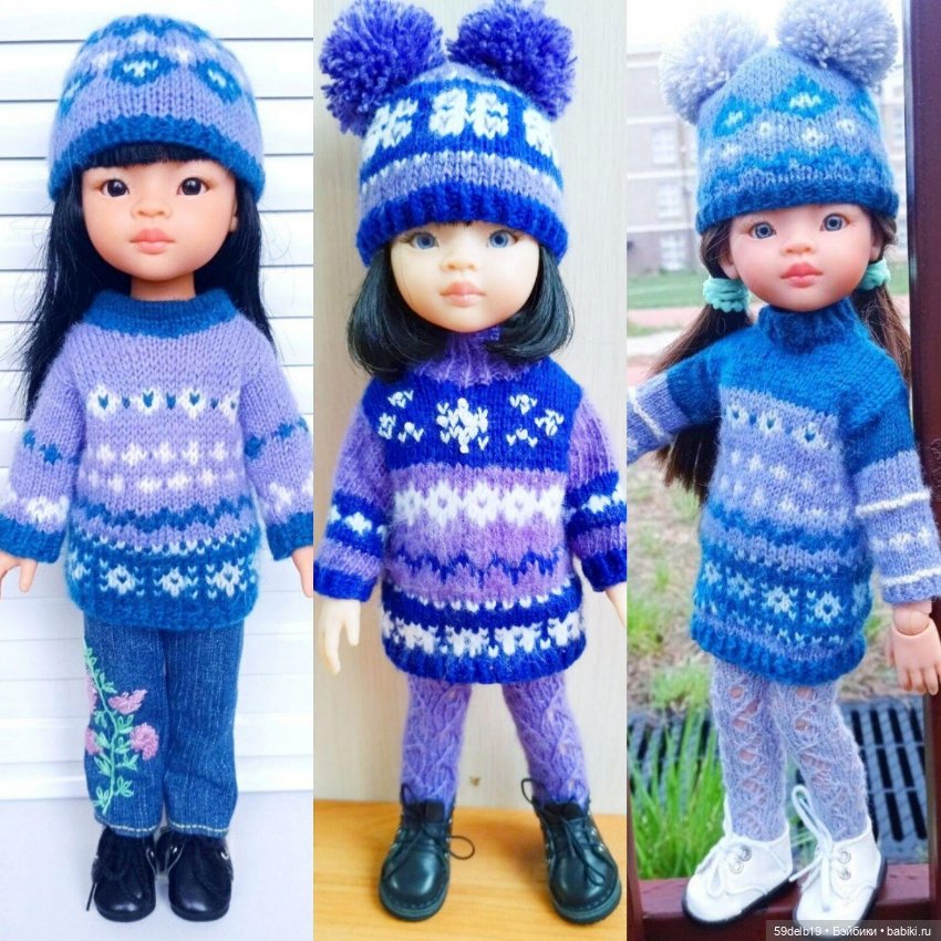 Ещё один тёплый комплект с жаккардом для паолочек (фото 5)