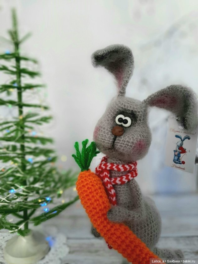 Кролик Степашка — Вязаные игрушки и амигуруми: крючком