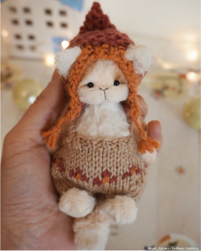 Котёнок Финнли 🧡 — Авторские мишки Тедди и друзья: фото