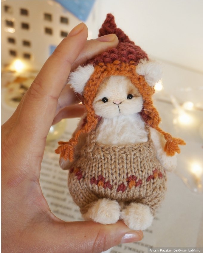 Котёнок Финнли 🧡 — Авторские мишки Тедди и друзья: фото