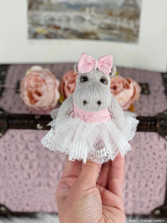 Тедди бегемотик Мари — Авторские мишки Тедди и друзья: фото (фото 4)