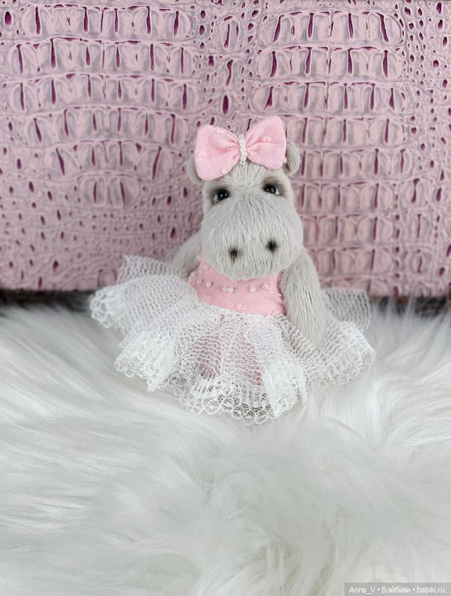 Тедди бегемотик Мари — Авторские мишки Тедди и друзья: фото (фото 2)