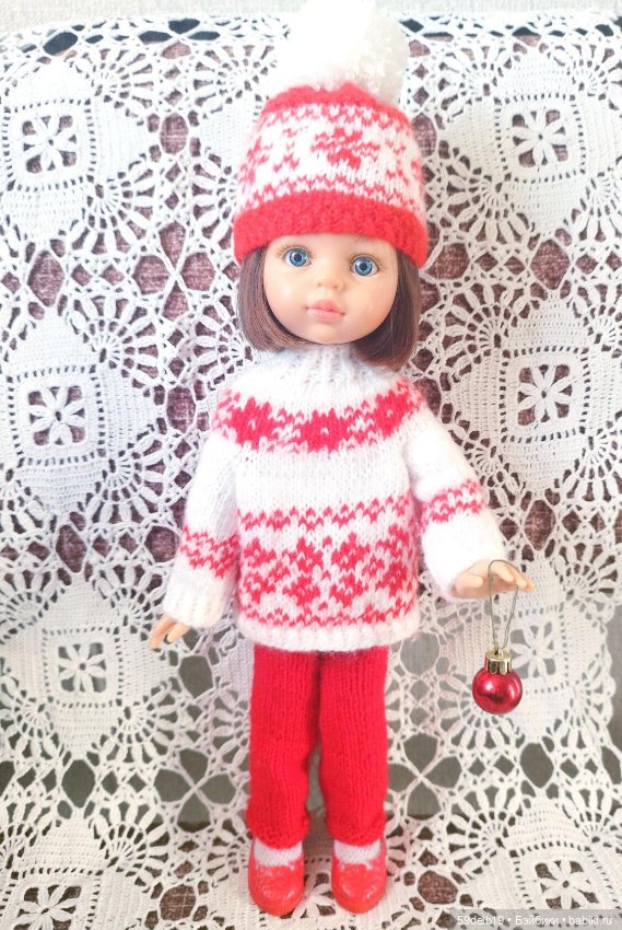 Комплект с норвежским жаккардом для паолочек