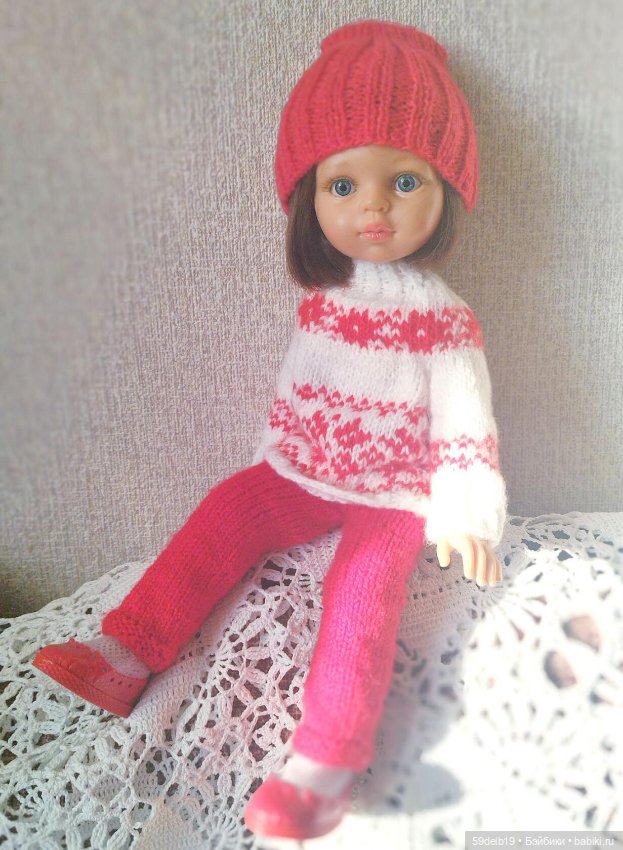 Комплект с норвежским жаккардом для паолочек (фото 5)