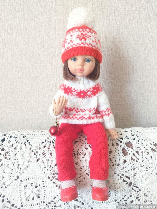 Комплект с норвежским жаккардом для паолочек (фото 4)