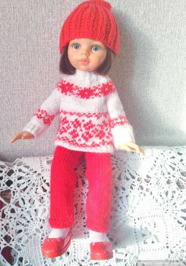 Комплект с норвежским жаккардом для паолочек (фото 6)