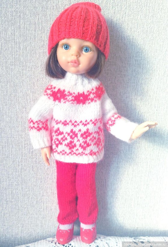 Комплект с норвежским жаккардом для паолочек (фото 8)