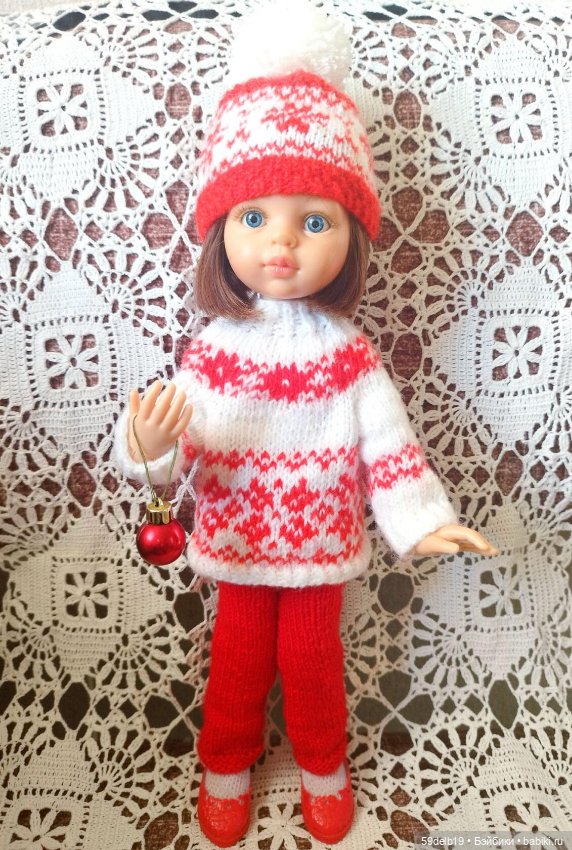 Комплект с норвежским жаккардом для паолочек (фото 3)