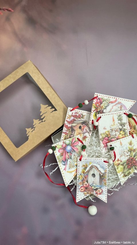 Новогодние наборы в технике декупаж. Игрушки на елку (фото 7)