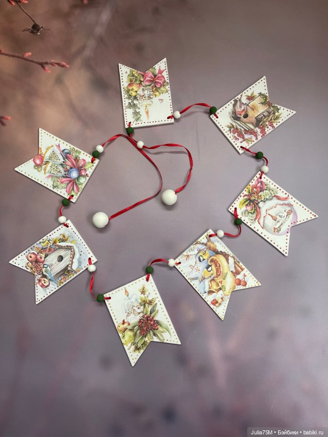 Новогодние наборы в технике декупаж. Игрушки на елку