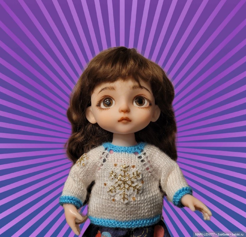 Новогодние свитера для малышек (фото 3)