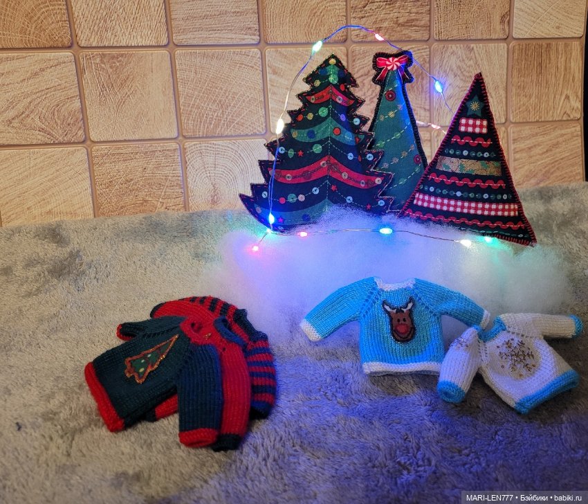 Новогодние свитера для малышек