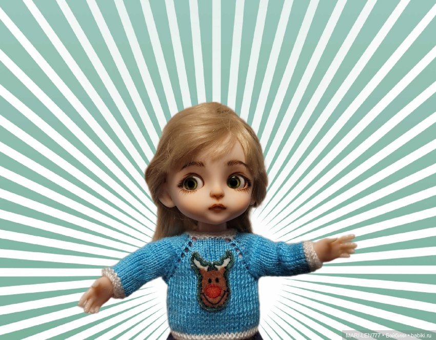 Новогодние свитера для малышек (фото 2)