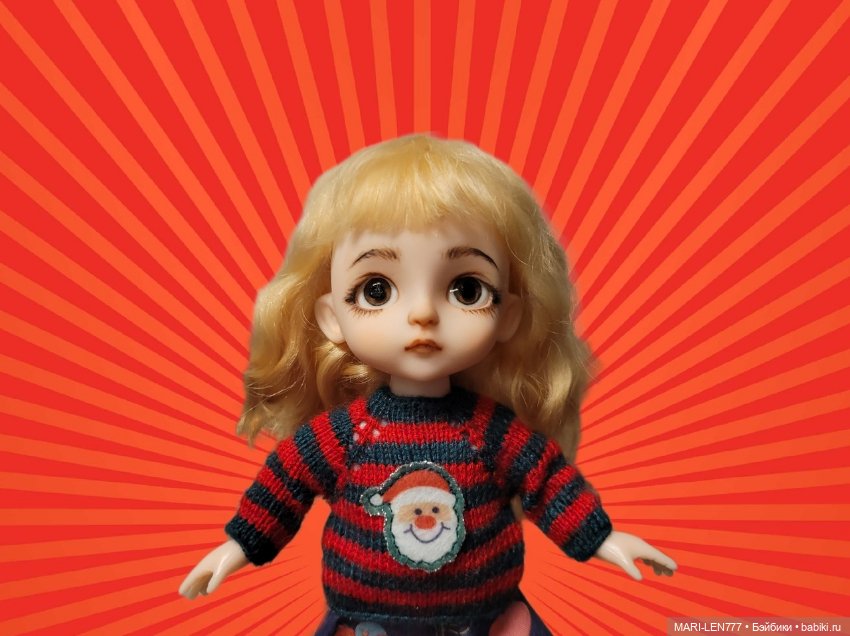 Новогодние свитера для малышек (фото 5)