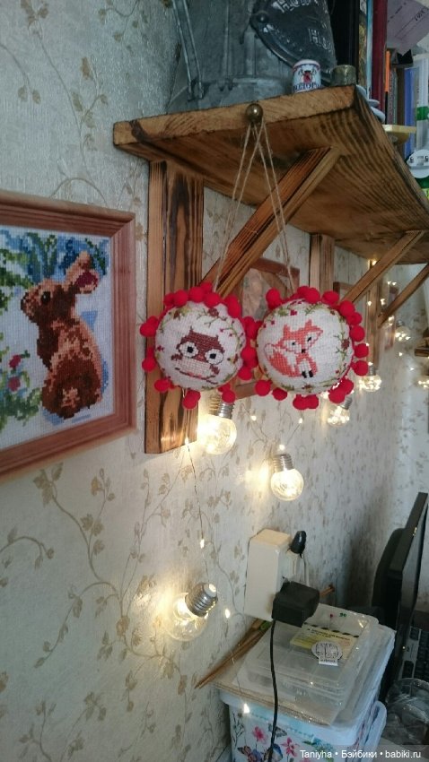Мои вышитые елочные игрушки (фото 2)