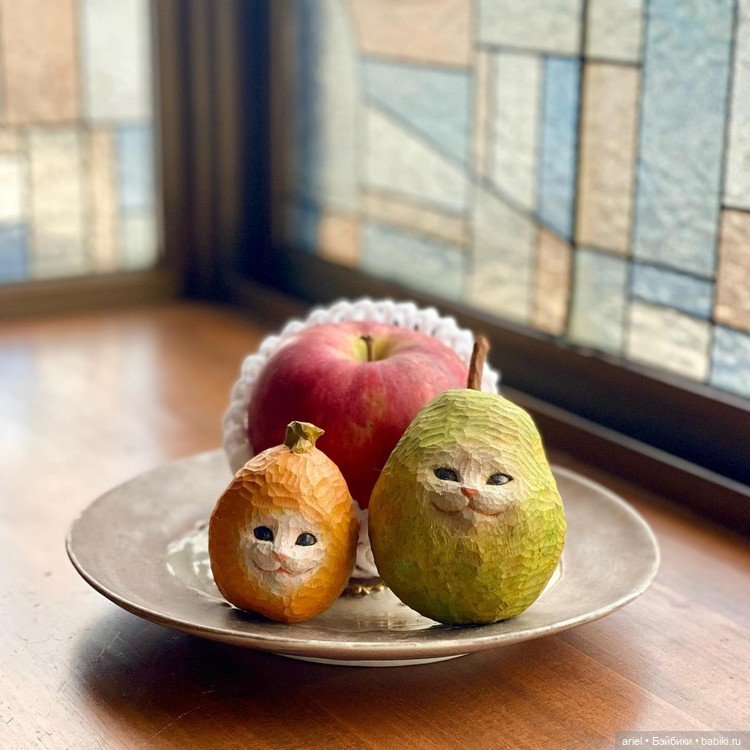 Милые деревянные скульптуры от Сакуры Ханафуса (Sakura Hanafusa) (фото 8)