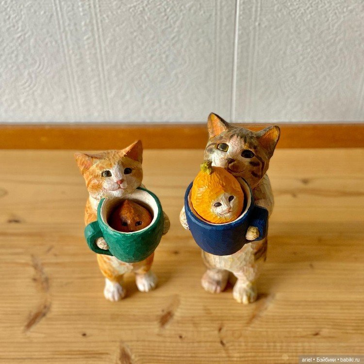 Милые деревянные скульптуры от Сакуры Ханафуса (Sakura Hanafusa) (фото 6)