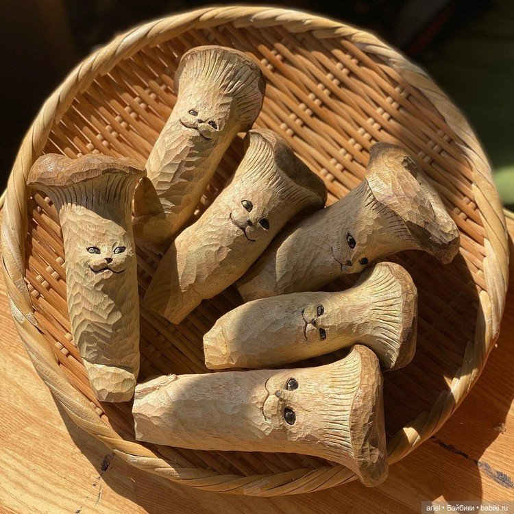 Милые деревянные скульптуры от Сакуры Ханафуса (Sakura Hanafusa)