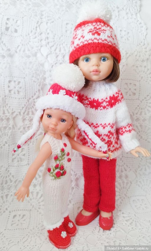 Новогодний костюмчик для куколки мини паолочки (аналога Китай)