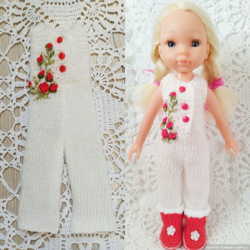 Новогодний костюмчик для куколки мини паолочки (аналога Китай)