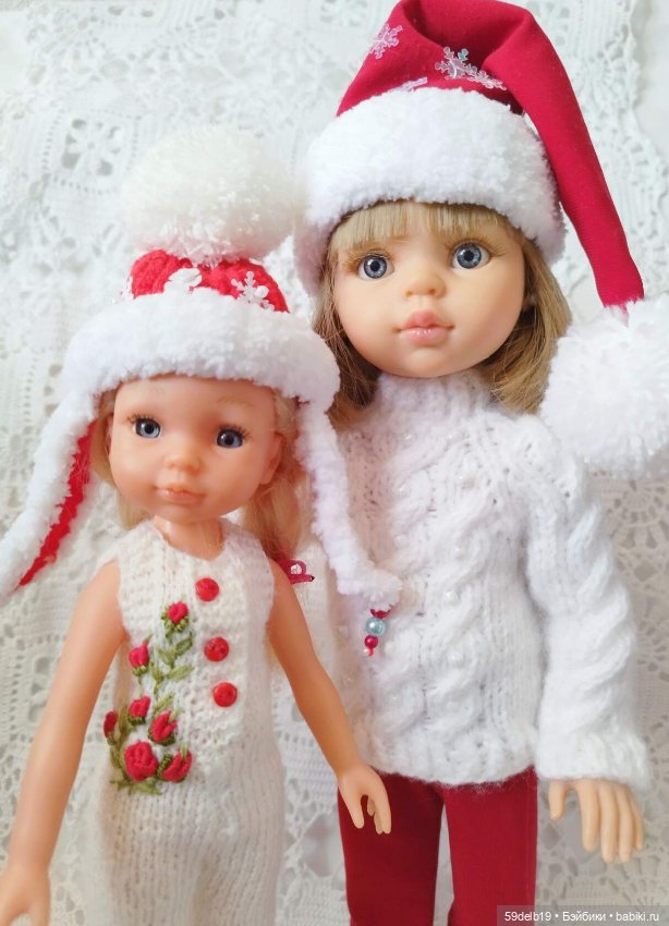 Новогодний костюмчик для куколки мини паолочки (аналога Китай)