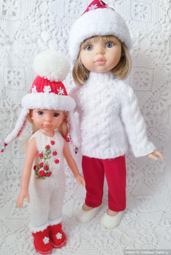 Новогодний костюмчик для куколки мини паолочки (аналога Китай)