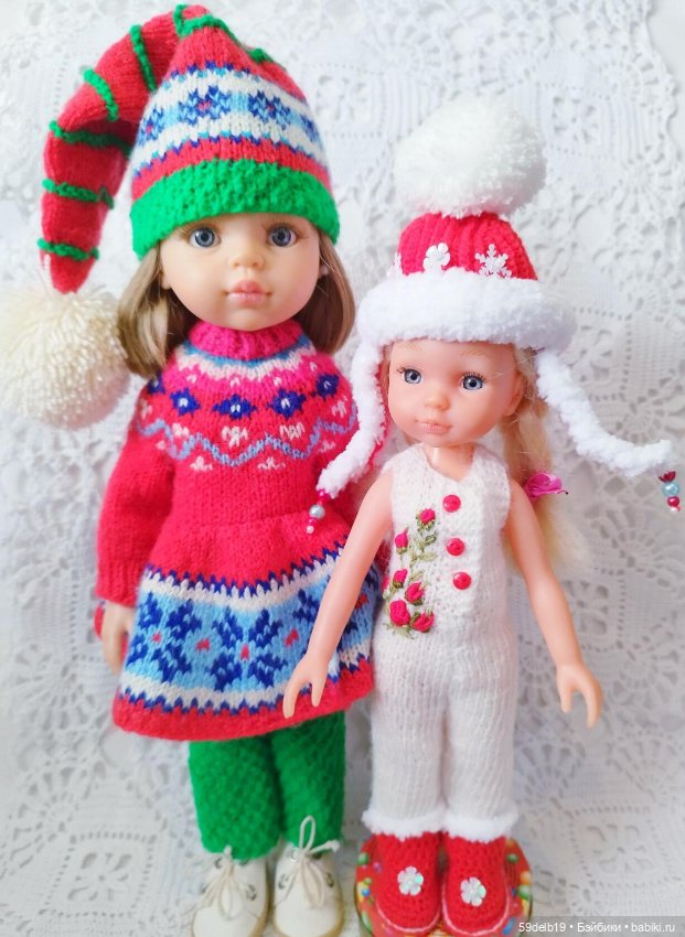 Новогодний костюмчик для куколки мини паолочки (аналога Китай)