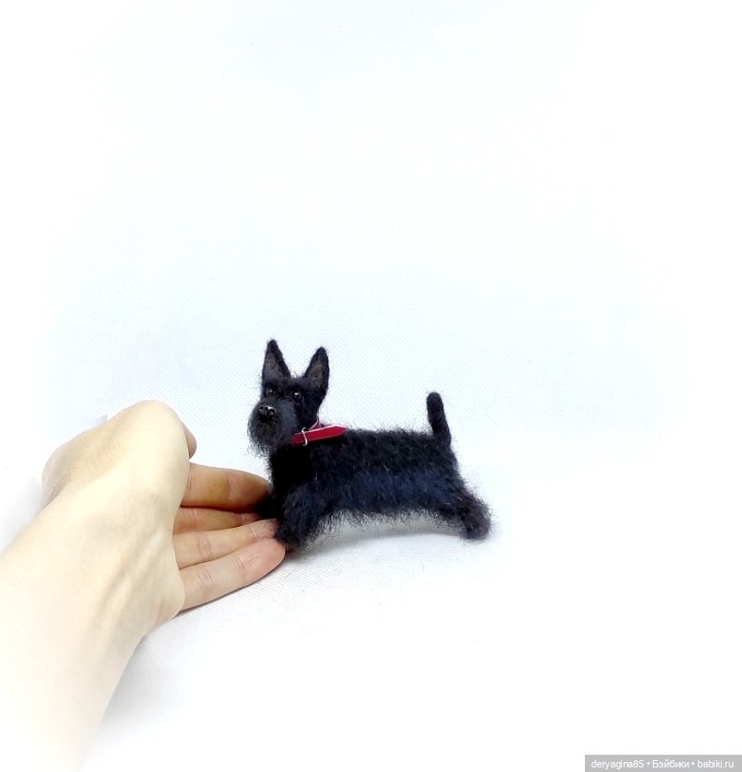 Скотч терьер — Валяные игрушки из шерсти: сухое валяние (фото 2)