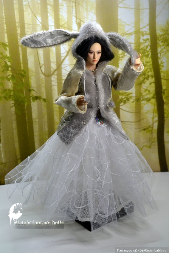 Сшила свадебное платье и куртку для Куклы Phicen