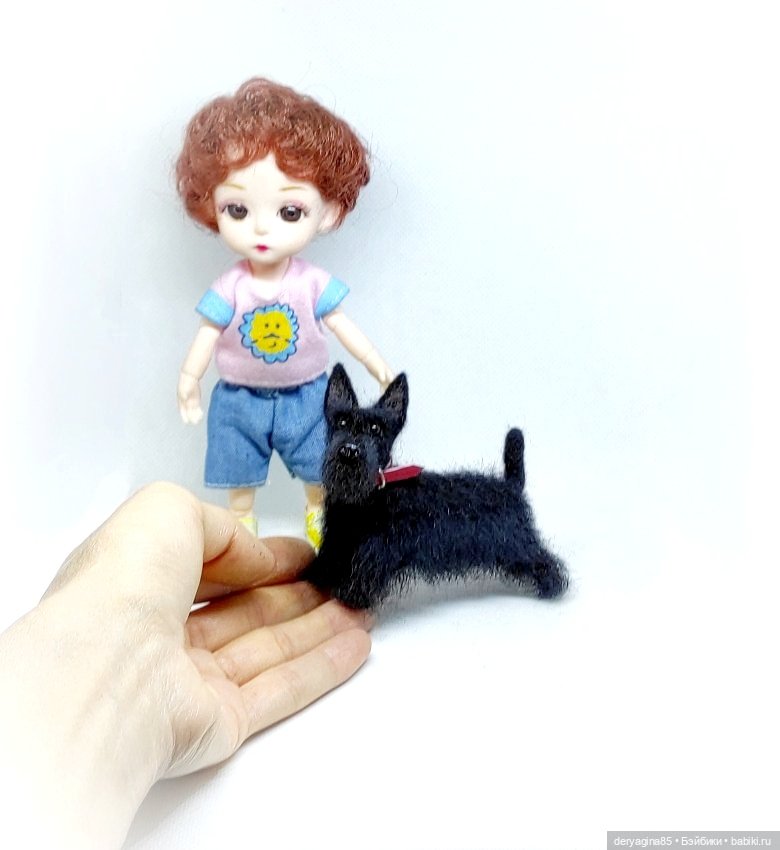 Скотч терьер — Валяные игрушки из шерсти: сухое валяние (фото 7)